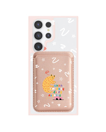 Android Magnetic Wallet Case - Busy Doing Nothing