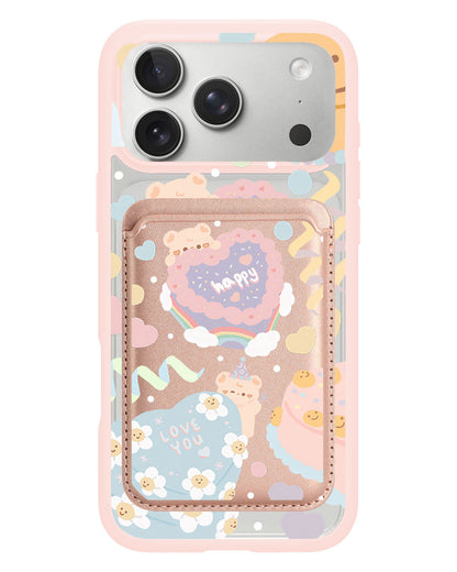 iPhone Magnetic Wallet Case - Cake Party
