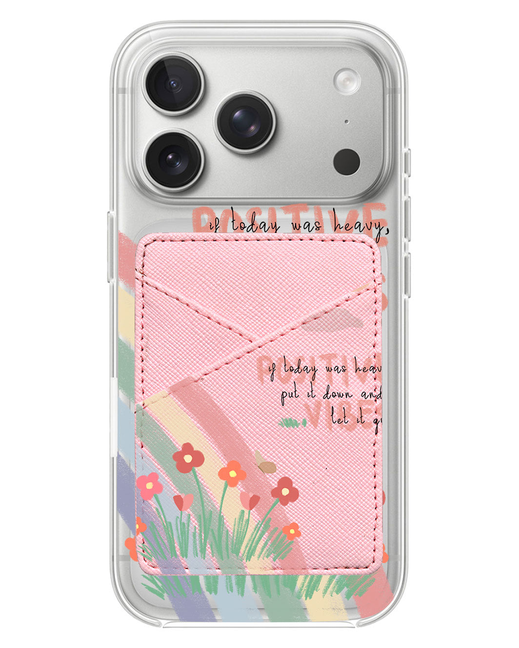 iPhone Phone Wallet Case - Positive Vibes