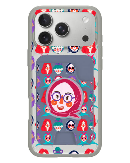 iPhone Magpop Wallet - Cute Sweety Faces