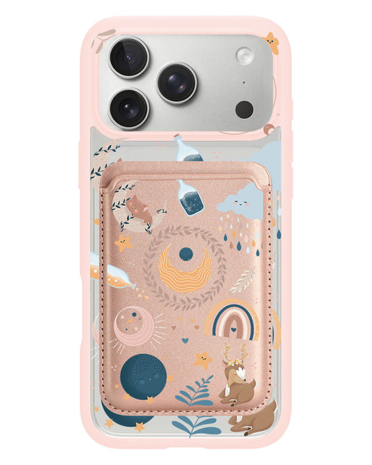 iPhone Magnetic Wallet Case - Boho
