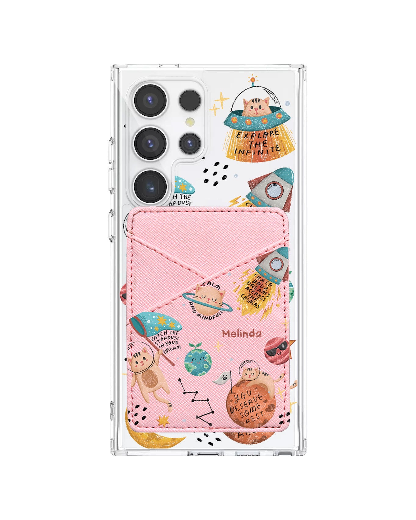 Android Phone Wallet Case - Spaceship