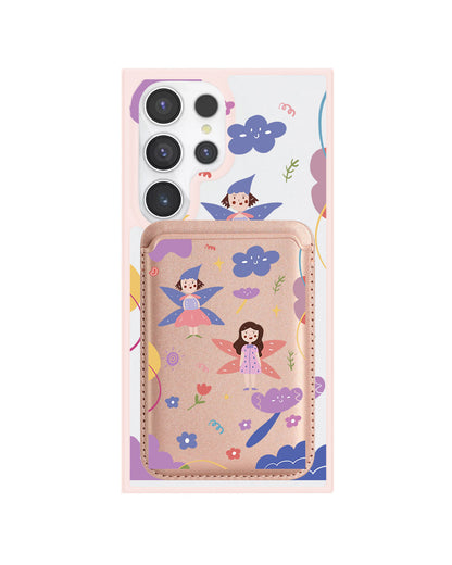 Android Magnetic Wallet Case - Fairy Pattern