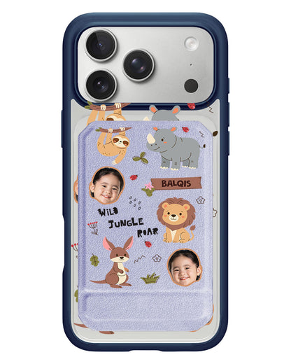 iPhone Magnetic Multifold Wallet - Face Grid Safari 3.0