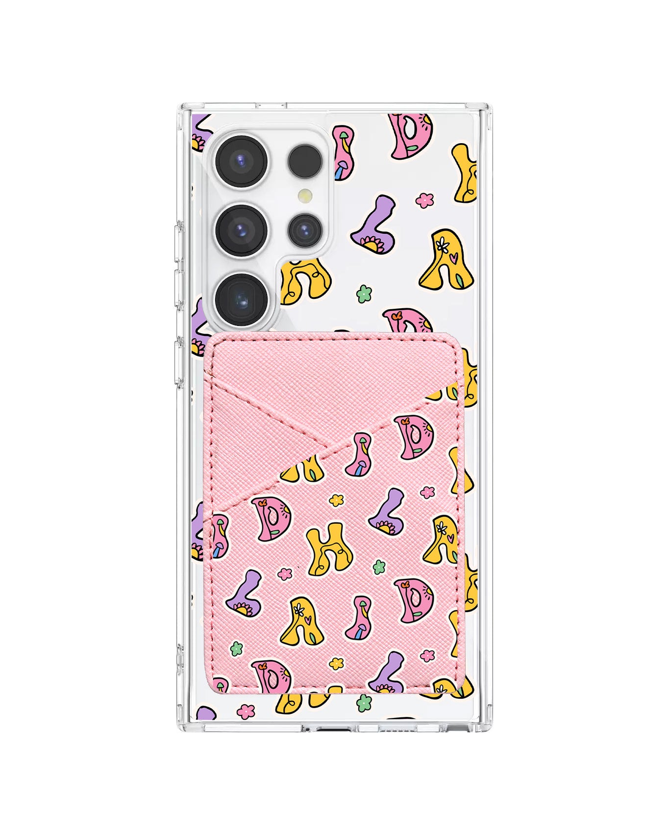 Android Phone Wallet Case - Playful Monogram 7.0