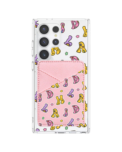 Android Phone Wallet Case - Playful Monogram 7.0