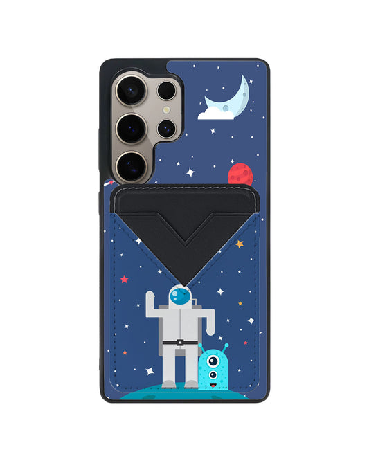 Android Avant Wallet Case - Blue Alien