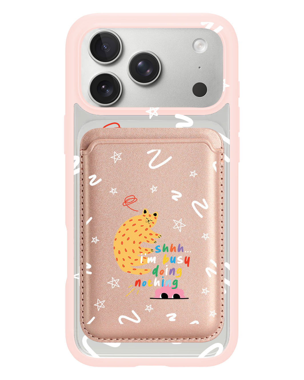 iPhone Magnetic Wallet Case - Busy Doing Nothing