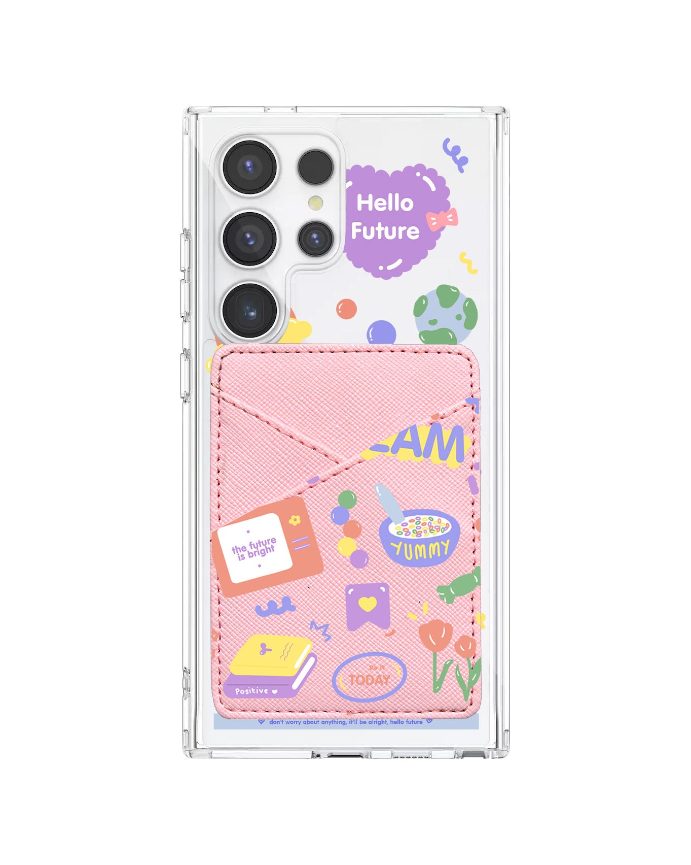 Android Phone Wallet Case - Hello Future
