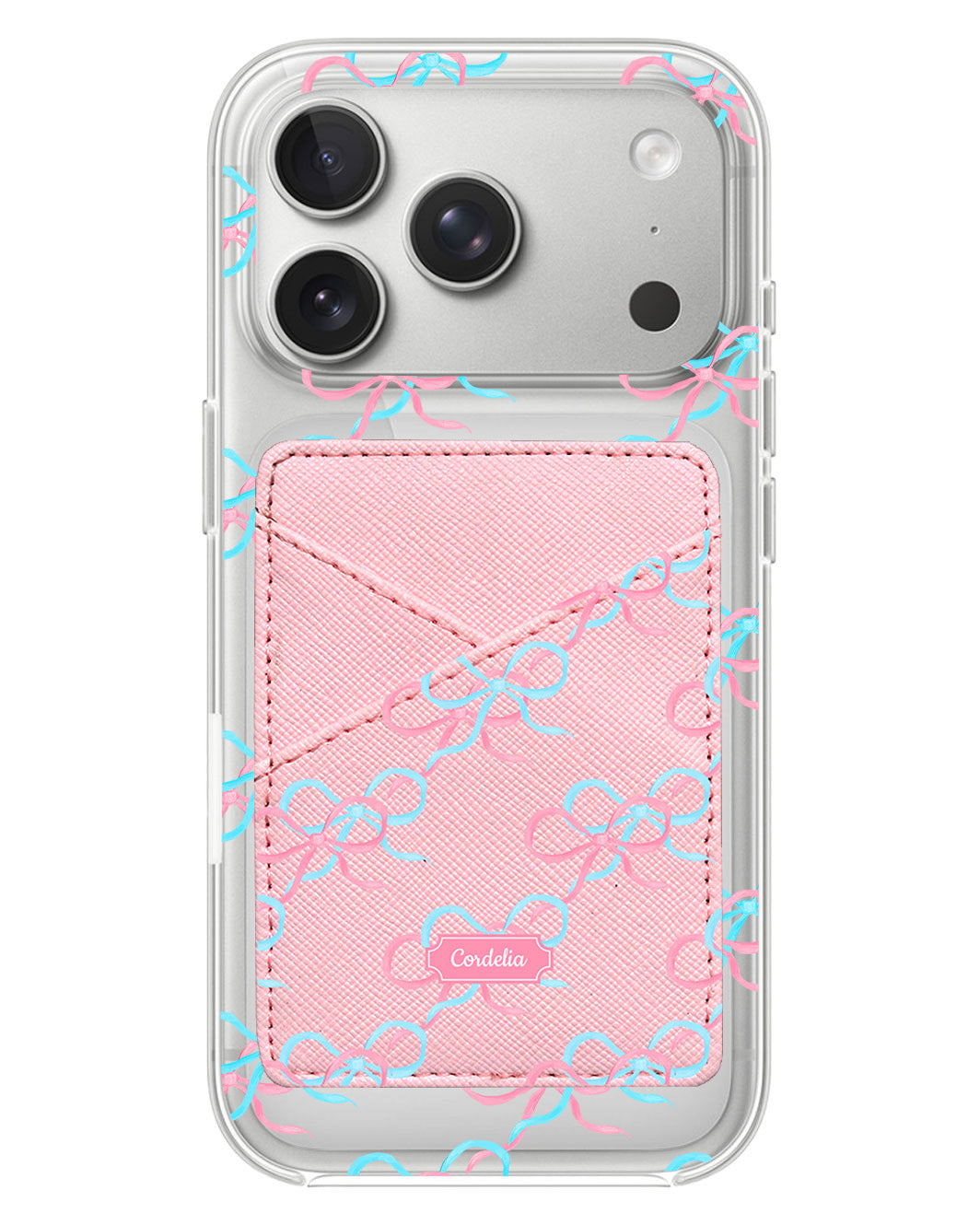 iPhone Phone Wallet Case - Coquette Overlap Bow