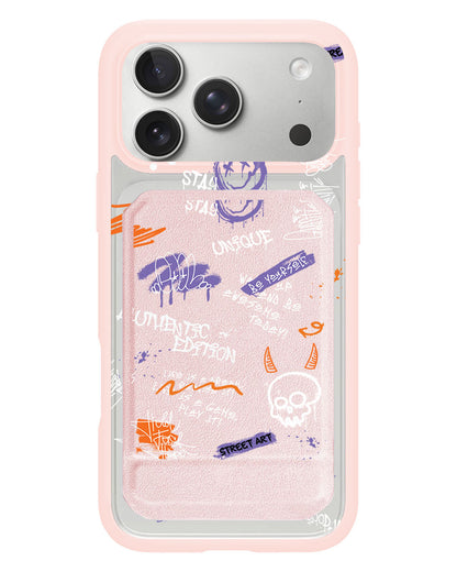 iPhone Magnetic Multifold Wallet - Graffiti