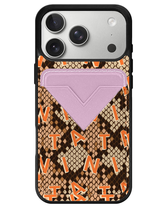 iPhone Avant Wallet Case - Serpent Monogram 1.0