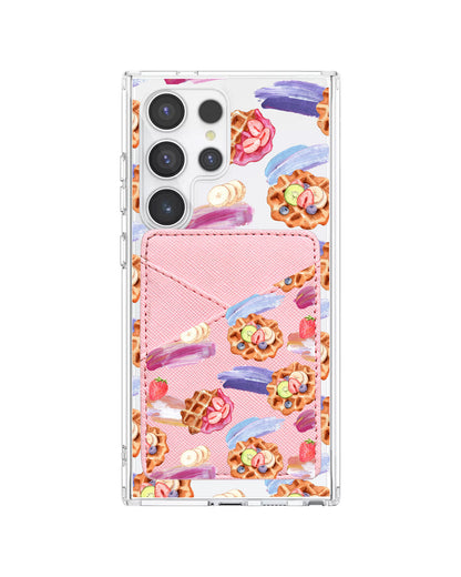 Android Phone Wallet Case - Waffles