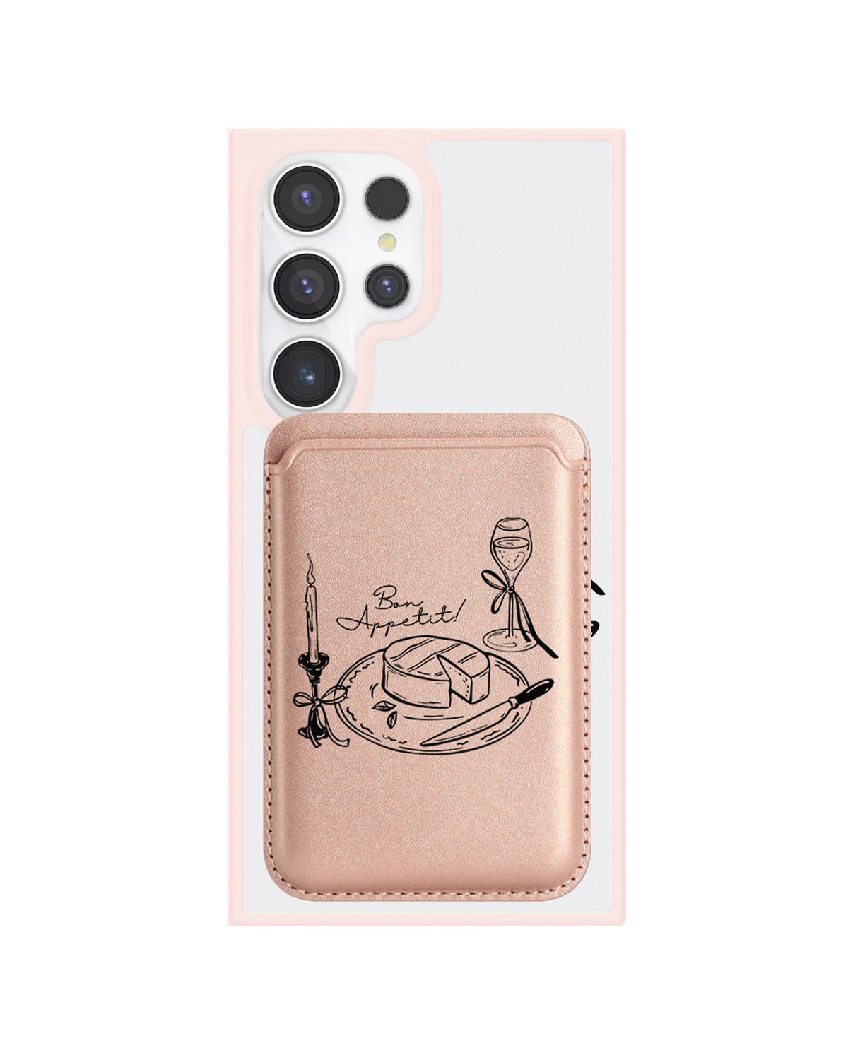 Android Magnetic Wallet Case - Bon Appetit
