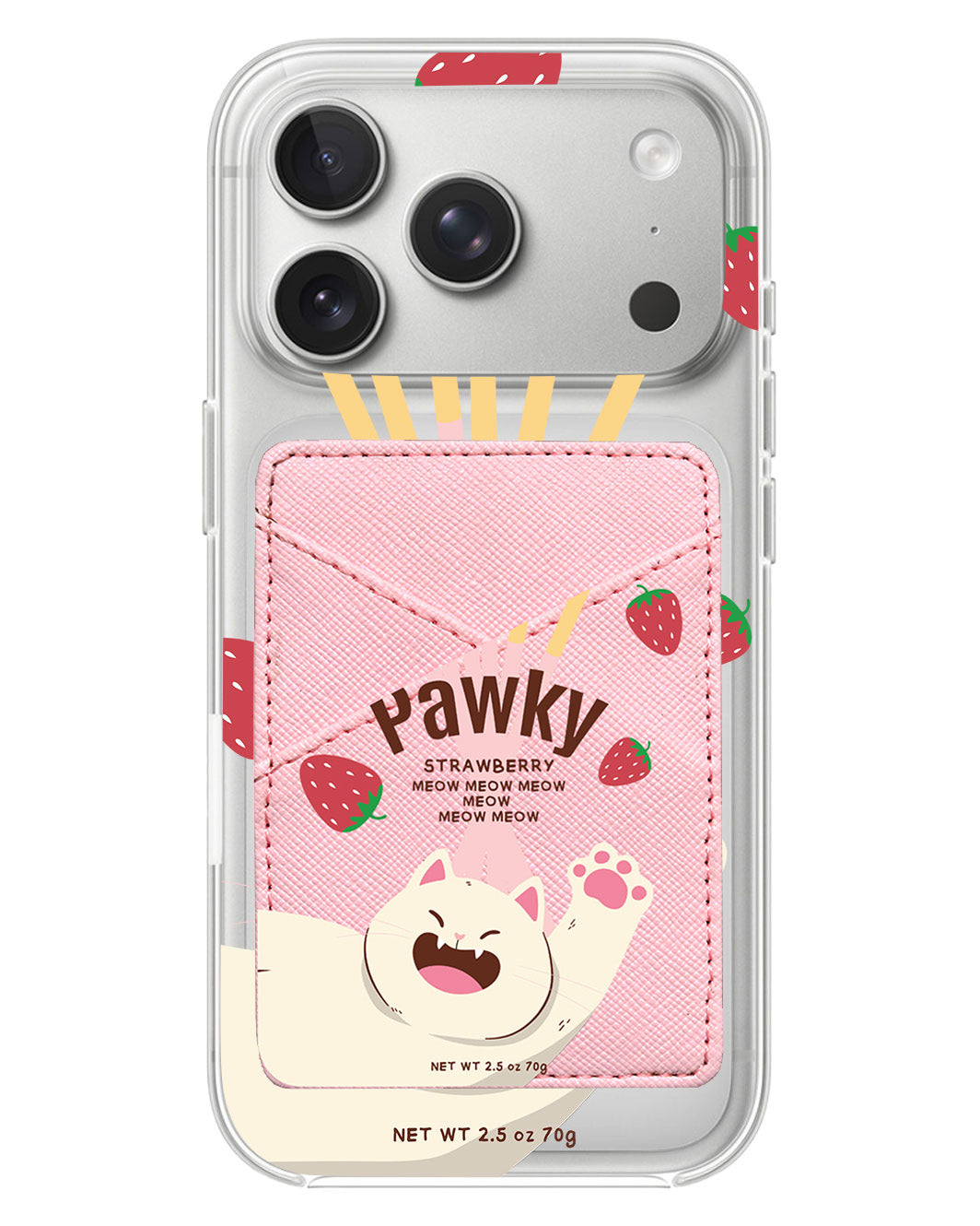iPhone Phone Wallet Case - Pawky Cat
