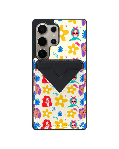 Android Avant Wallet Case - Daisy Faces