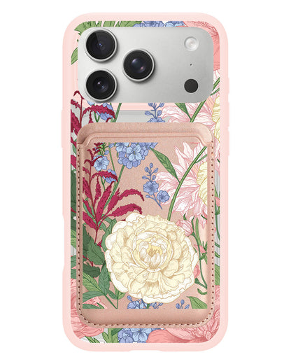 iPhone Magnetic Wallet Case - July Delphinium
