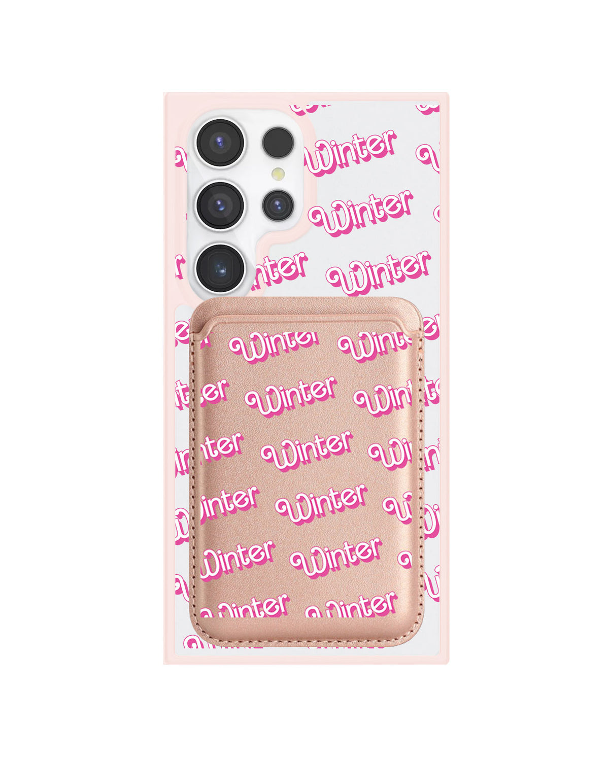Android Magnetic Wallet Case - Barbie Monogram