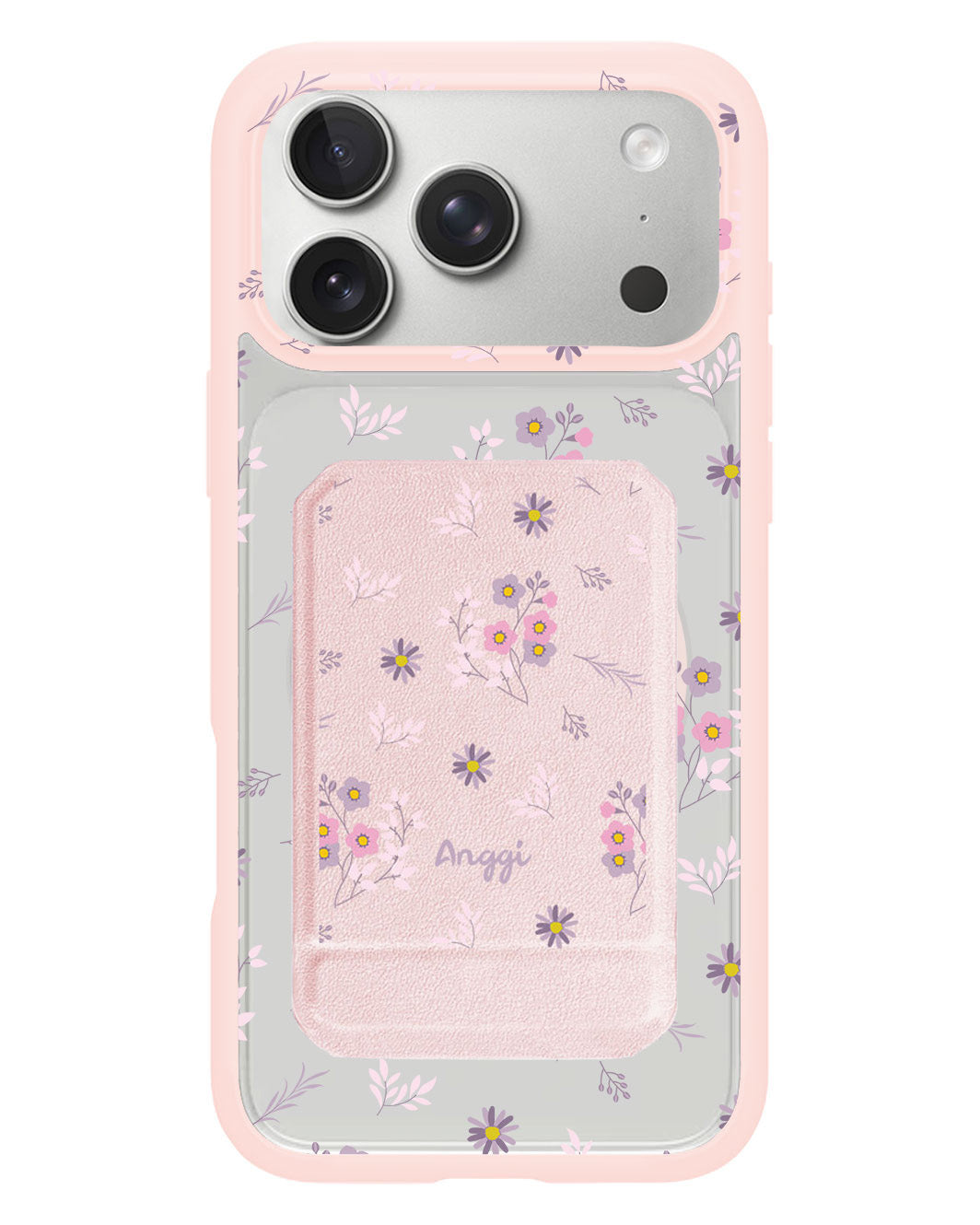 iPhone Magnetic Multifold Wallet - Cherry Blossom