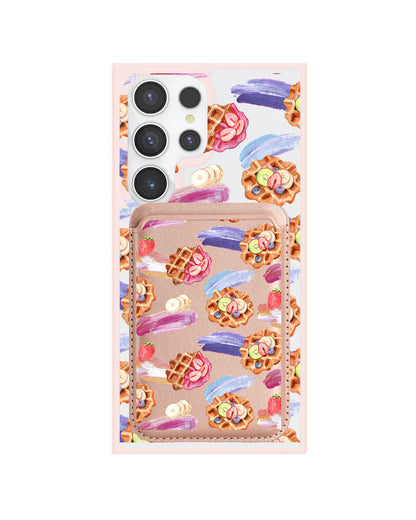 Android Magnetic Wallet Case - Waffles