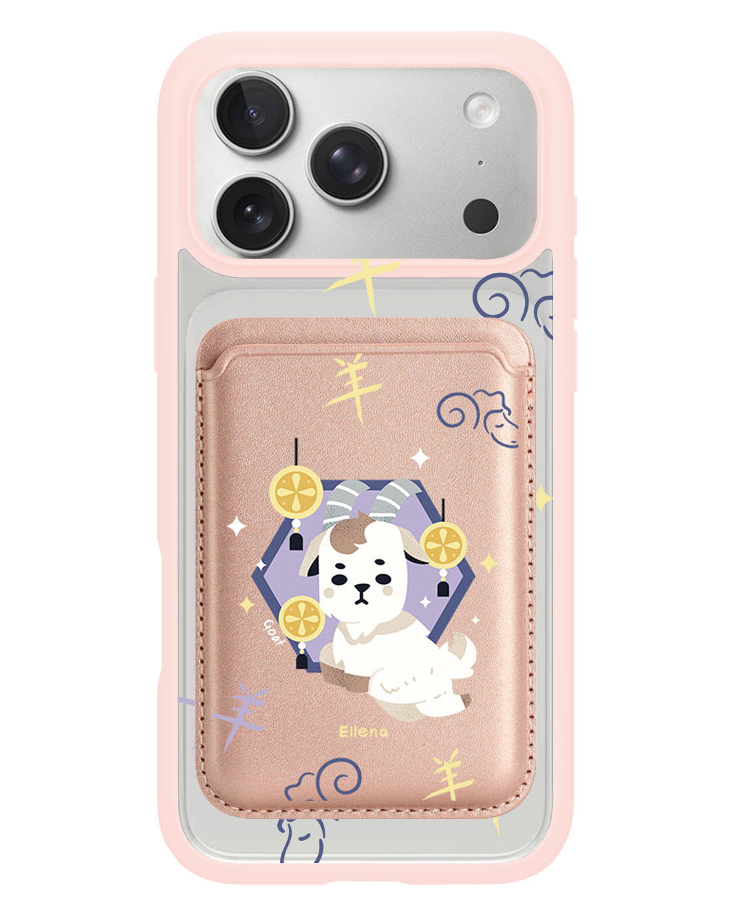iPhone Magnetic Wallet Case - Goat (Chinese Zodiac / Shio)