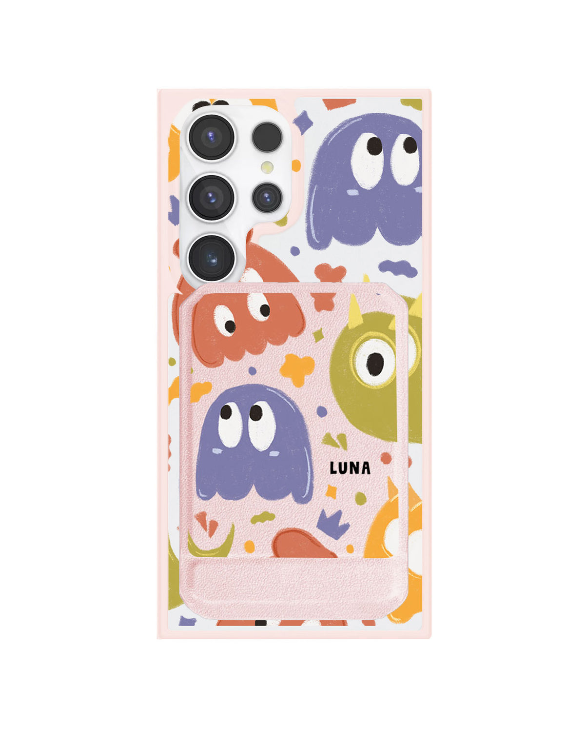 Android Magnetic Multifold Wallet - Cute Monster 1.0