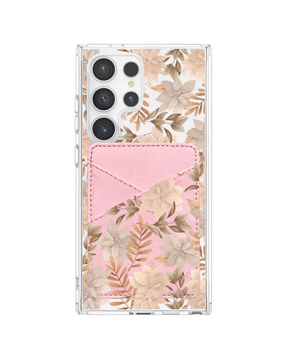 Android Phone Wallet Case - Rustic Lily