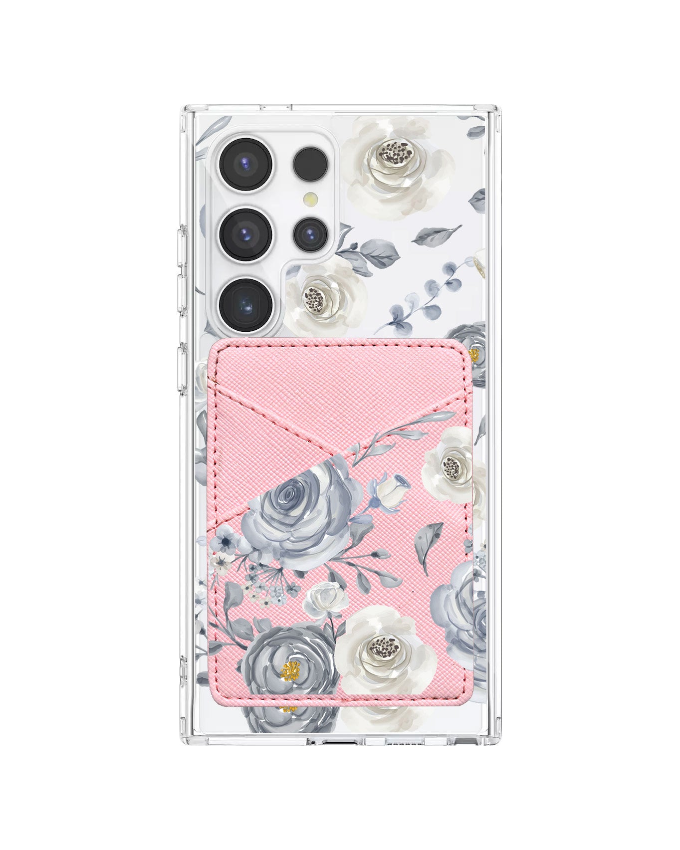 Android Phone Wallet Case - Blue Rose