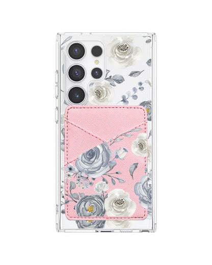 Android Phone Wallet Case - Blue Rose