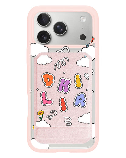 iPhone Magnetic Multifold Wallet - Adorable Monogram 6.0