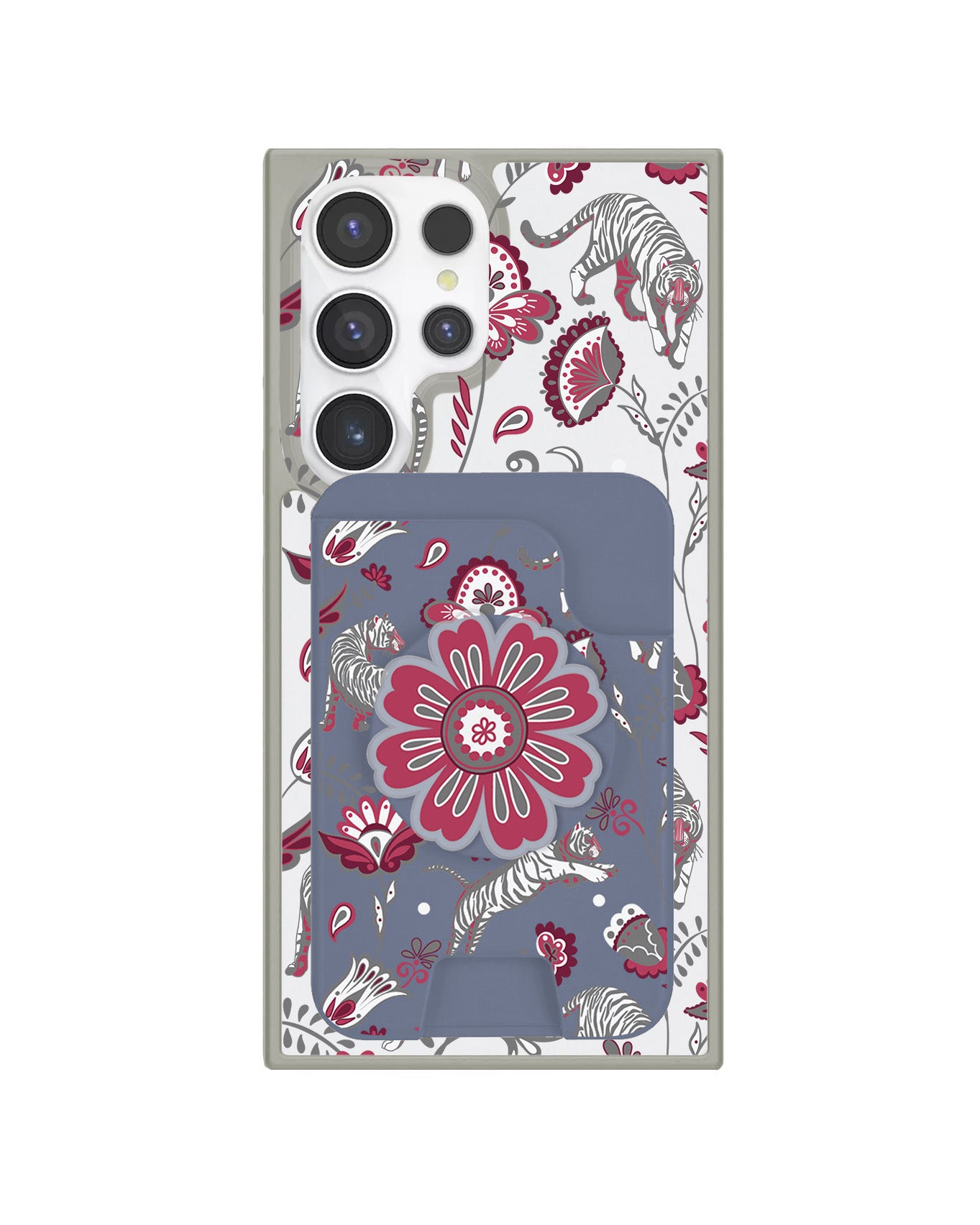 Android Magpop Wallet - Tiger & Floral 6.0