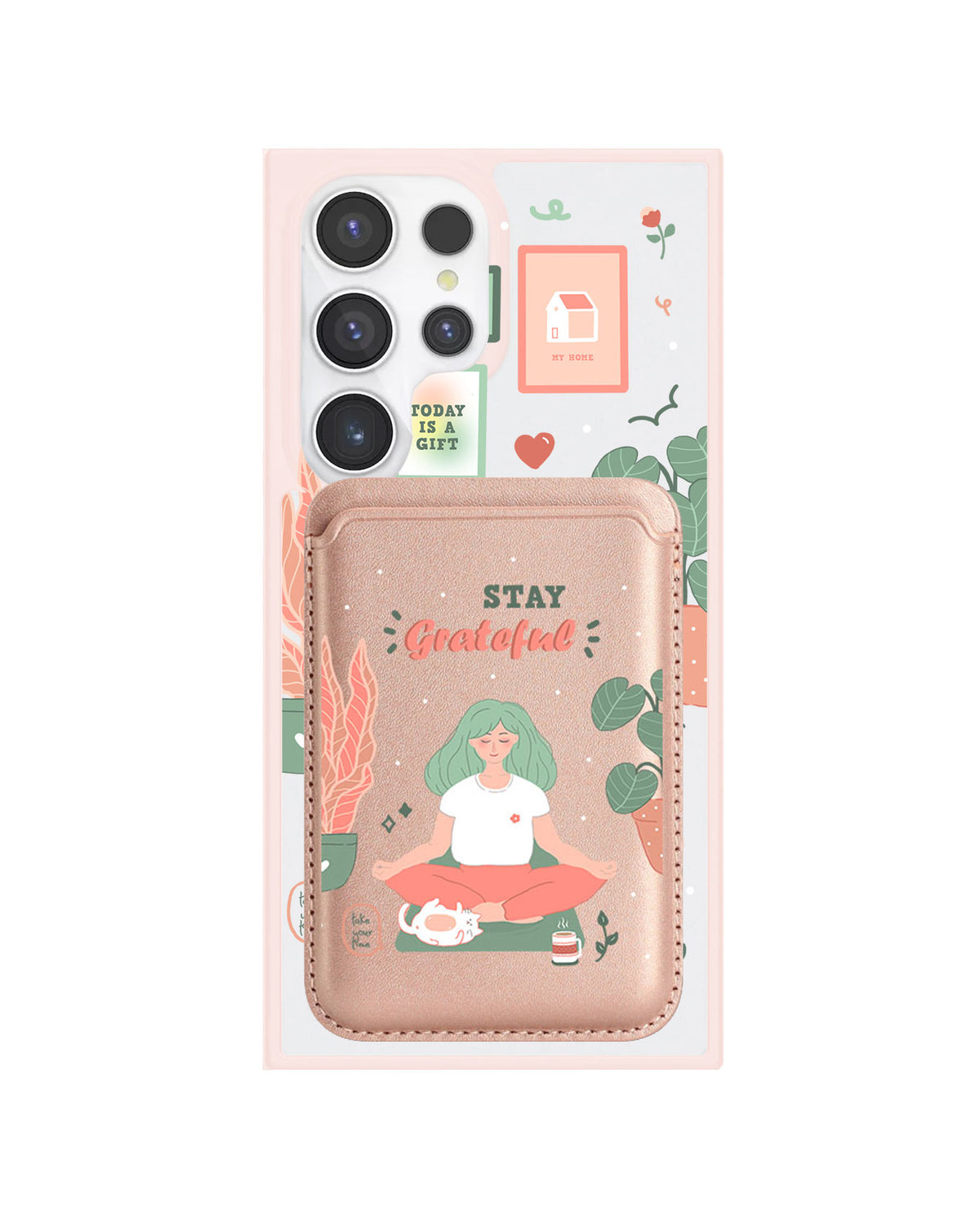 Android Magnetic Wallet Case - Grateful