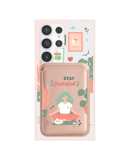 Android Magnetic Wallet Case - Grateful