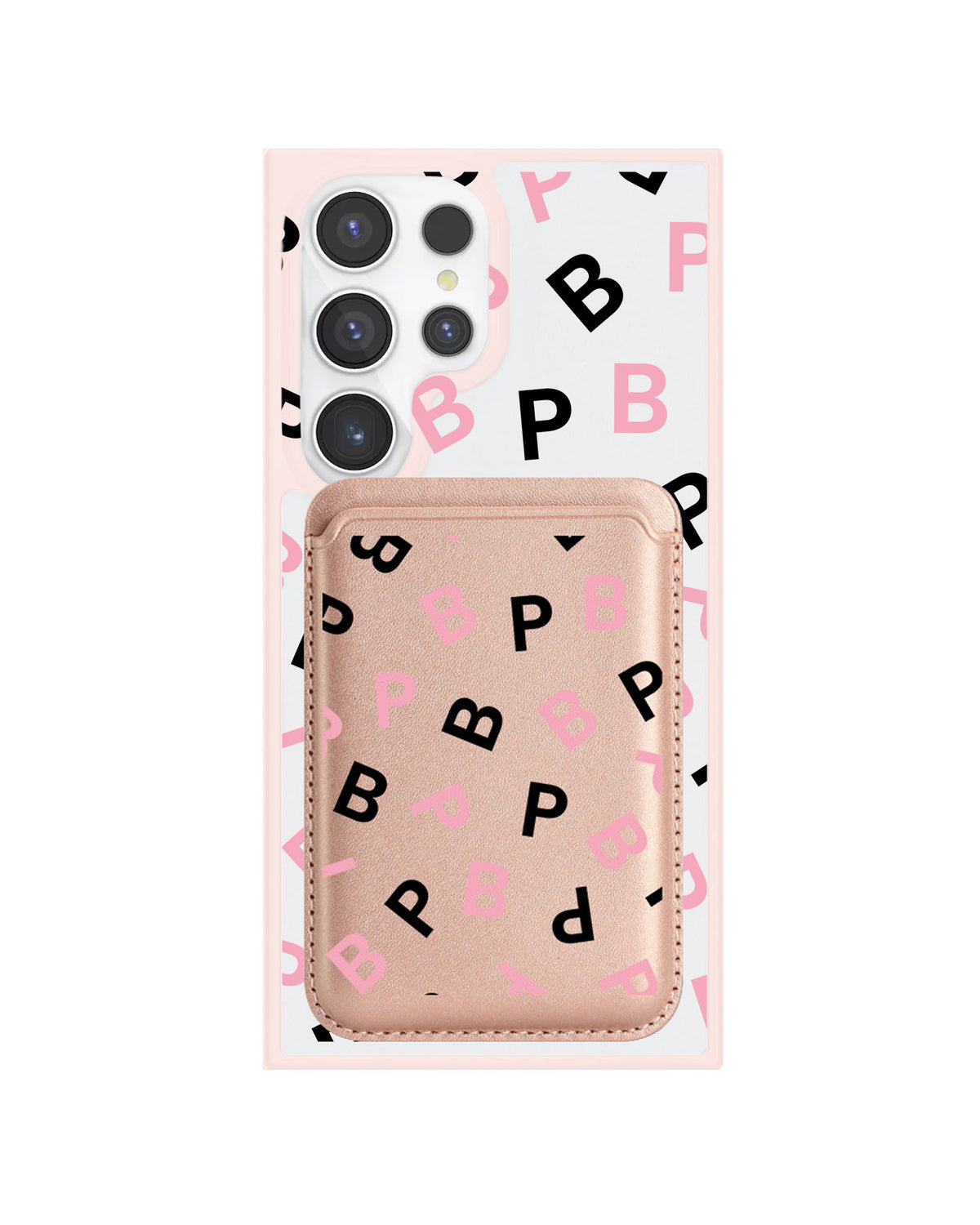 Android Magnetic Wallet Case - Blackpink Monogram
