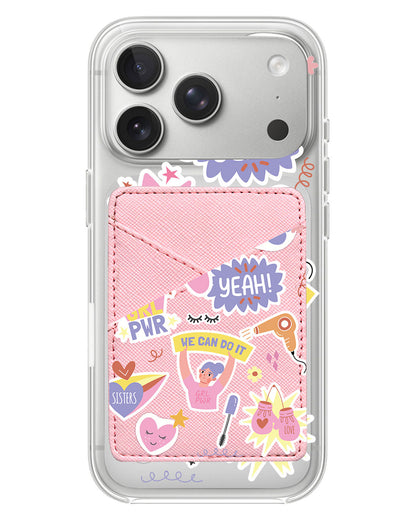 iPhone Phone Wallet Case - Girl Power Sticker Pack