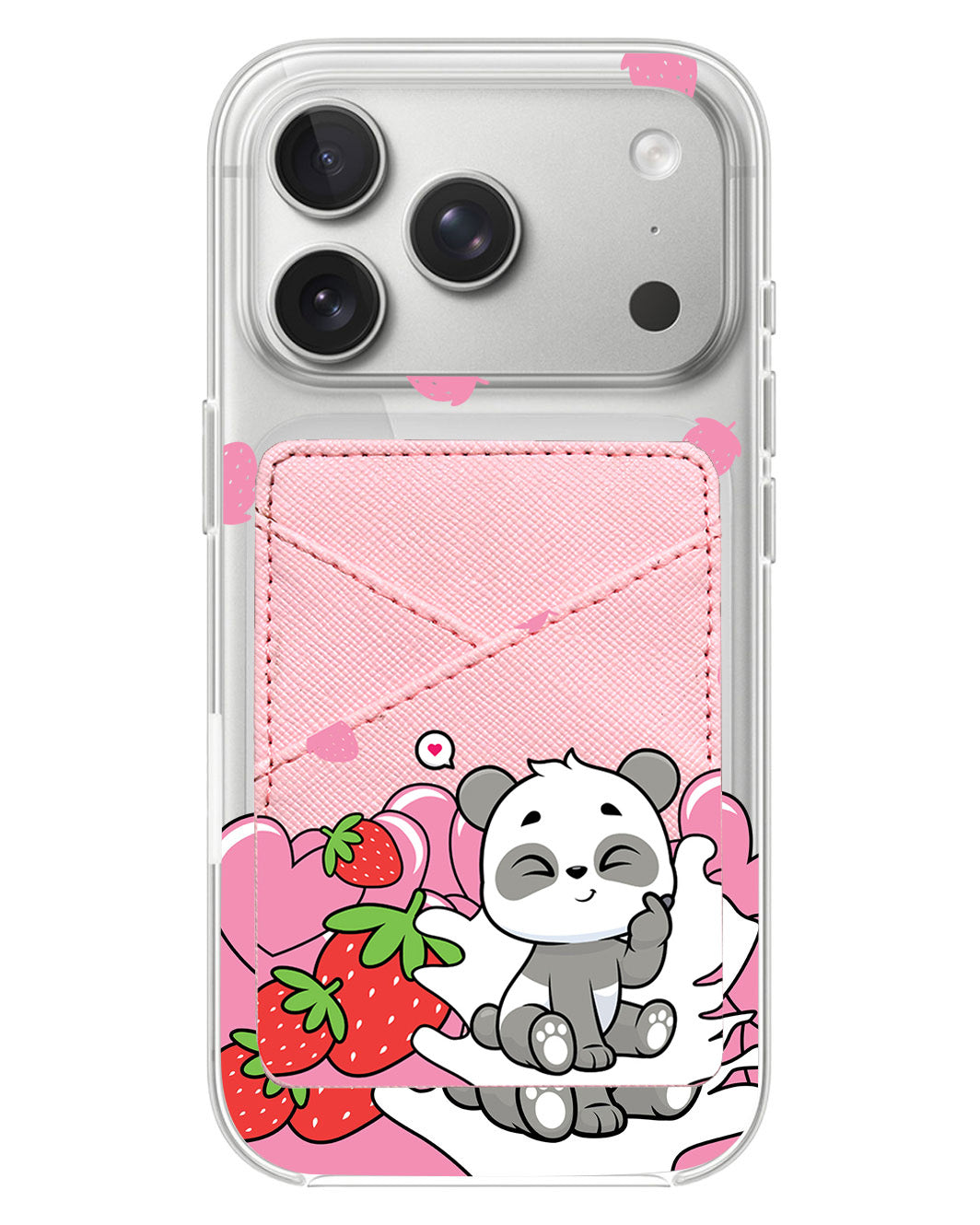 iPhone Phone Wallet Case - Yipi Strawberry Kiss