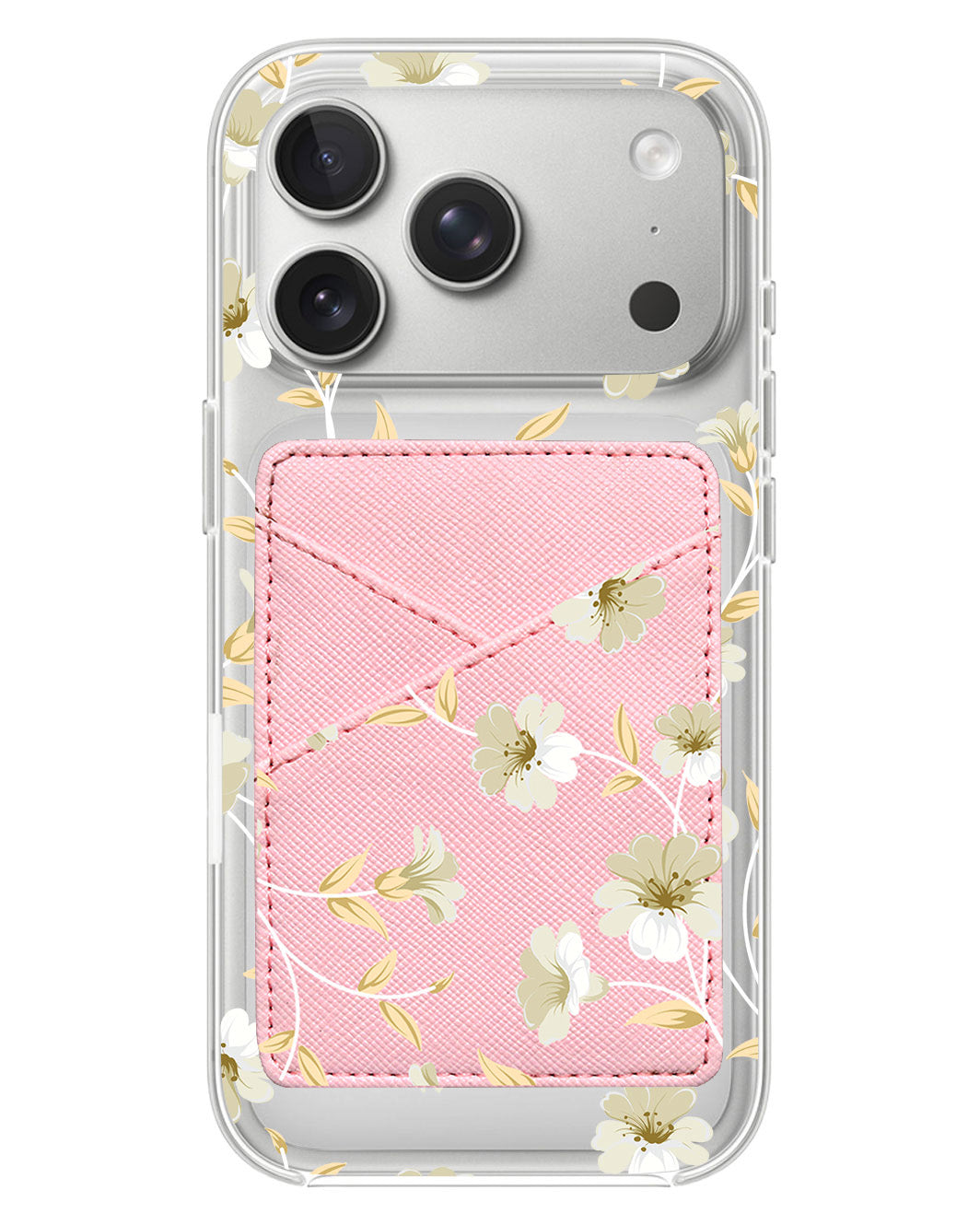 iPhone Phone Wallet Case - White Magnolia