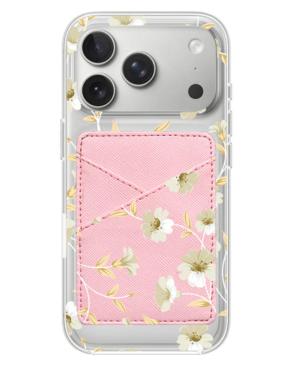 iPhone Phone Wallet Case - White Magnolia