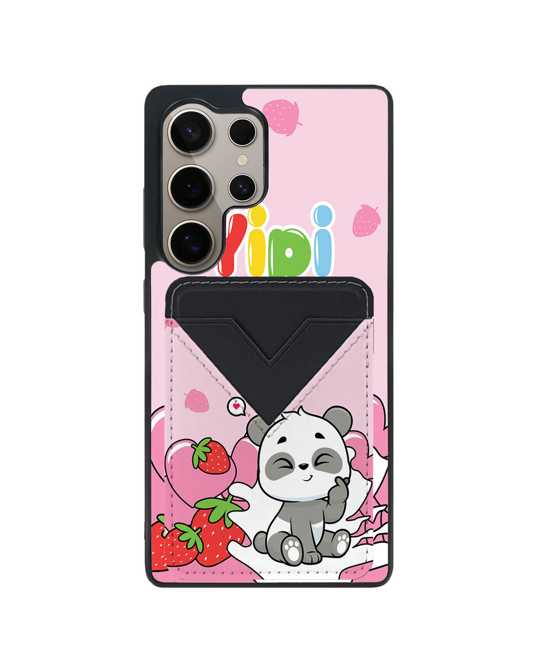 Android Avant Wallet Case - Yipi Strawberry Kiss