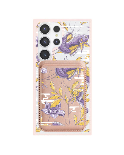 Android Magnetic Wallet Case - Fish & Floral 5.0