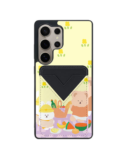 Android Avant Wallet Case - Picnic Bear Lilac
