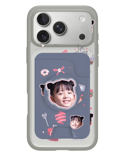 iPhone Magpop Wallet - Face Grid Lovely