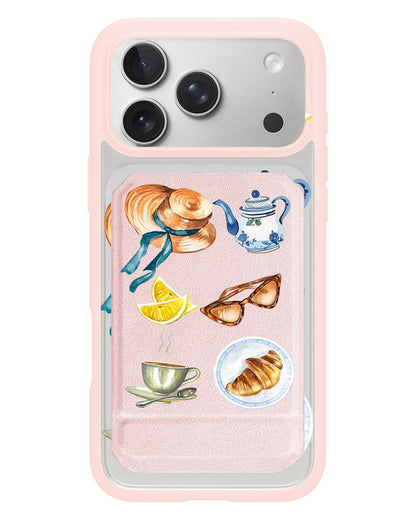 iPhone Magnetic Multifold Wallet - Afternoon Tea