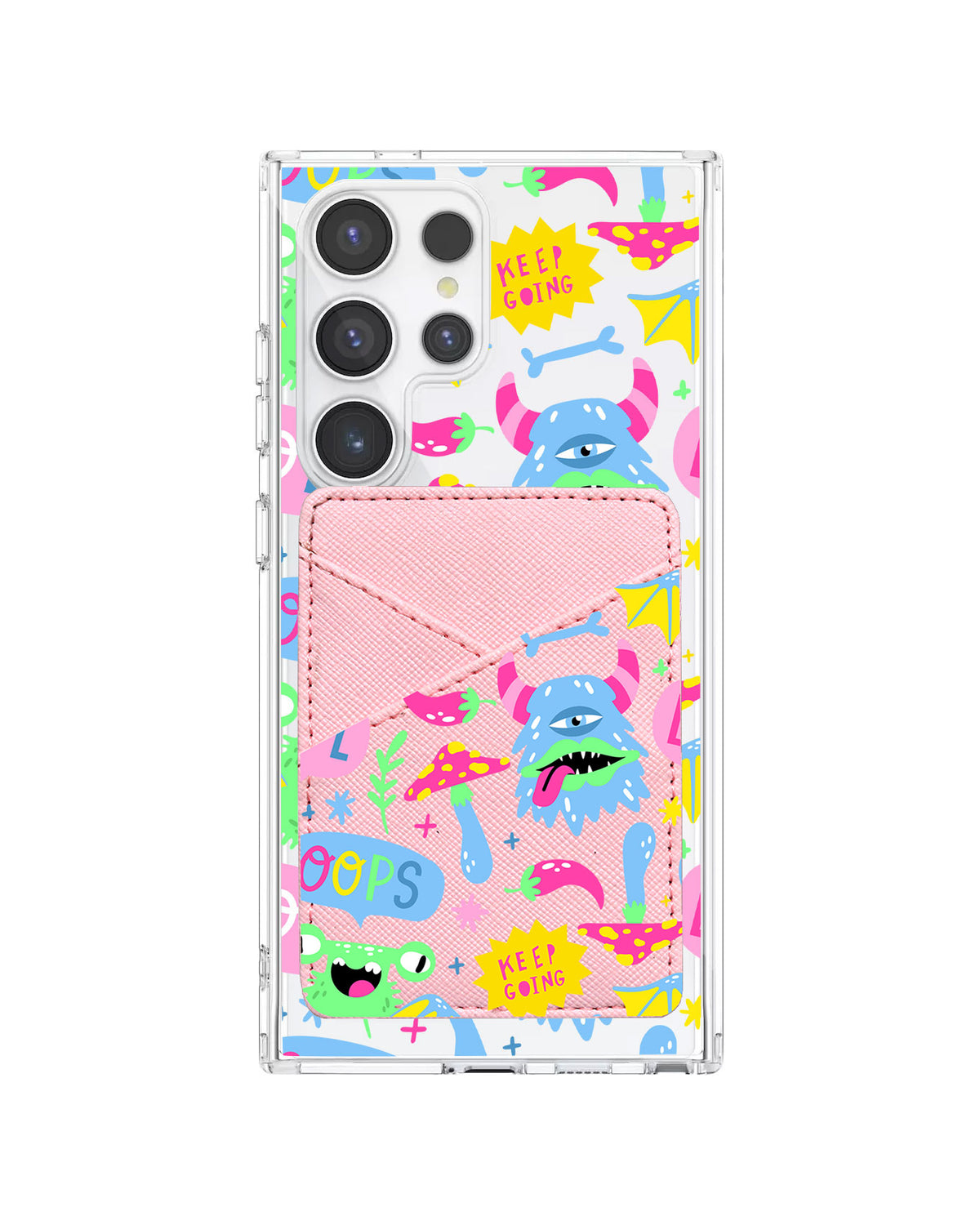 Android Phone Wallet Case - Monster Say Keep Going