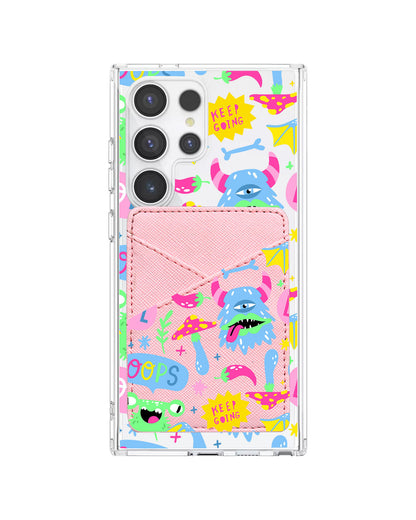 Android Phone Wallet Case - Monster Say Keep Going