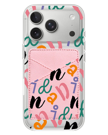 iPhone Phone Wallet Case - Playful Monogram 3.0