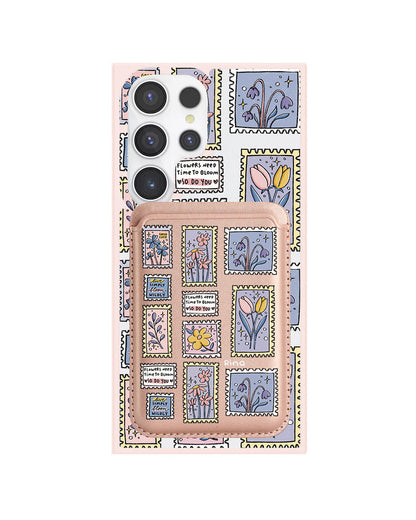 Android Magnetic Wallet Case - Time to Bloom