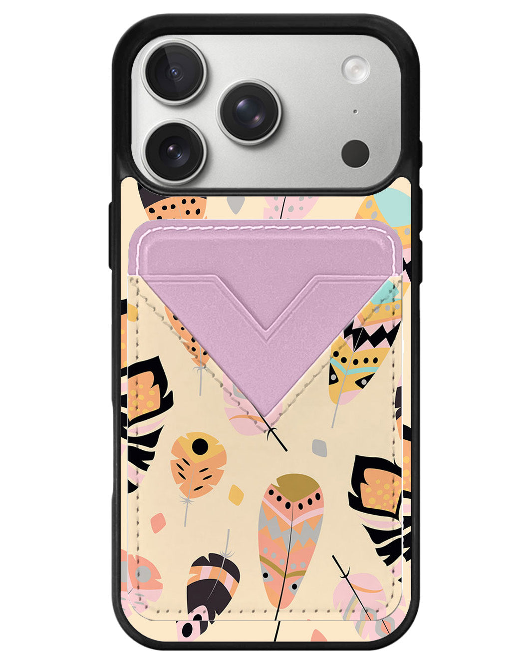 iPhone Avant Wallet Case - Feathers
