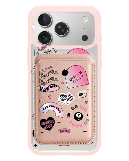 iPhone Magnetic Wallet Case - Enhypen Sticker Pack