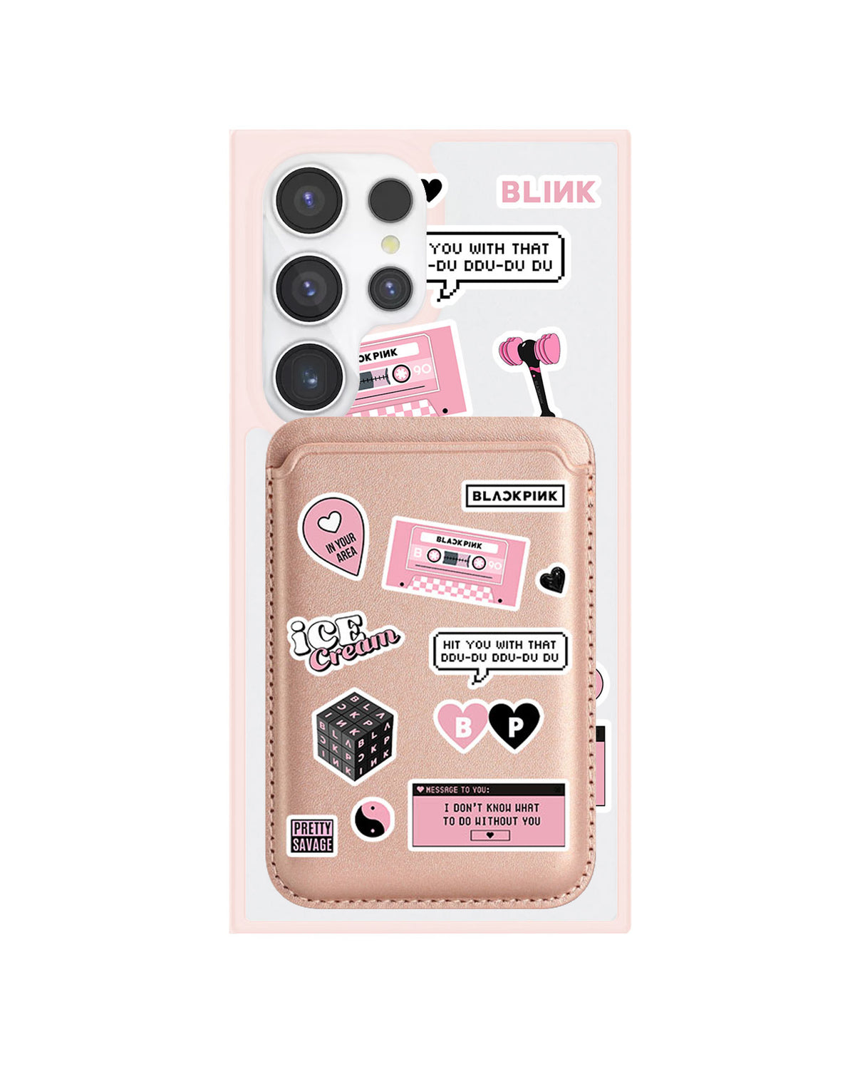 Android Magnetic Wallet Case - Blackpink Sticker Pack